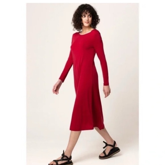 Norma Kamali Dresses & Skirts - Norma Kamali Red Midi Dress XL NK486101